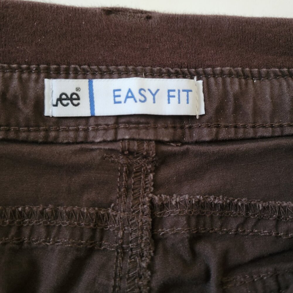LEE Women's Easy Fit Capris Brown Stretch Denim Size 8 Medium - Picture 6 of 16